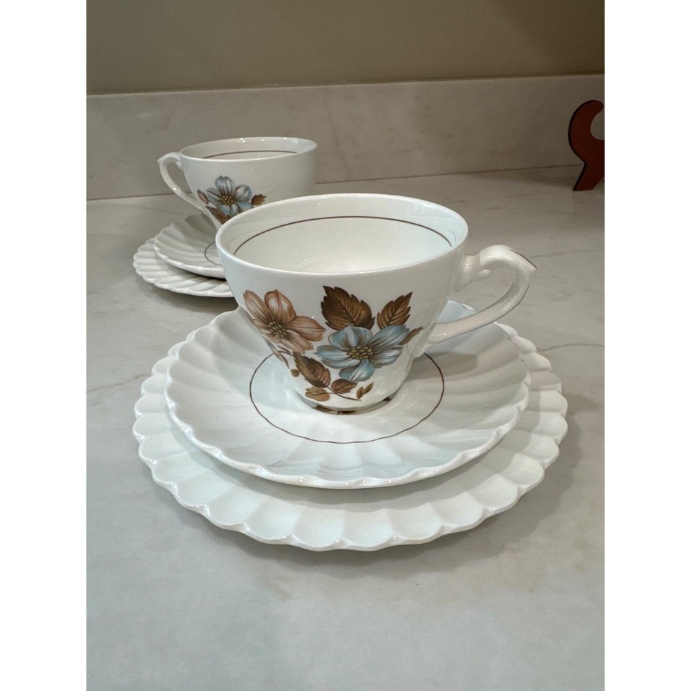 Vintage J&G Meakin England Studio Ware Woodland pattern 3 piece set 2 avail